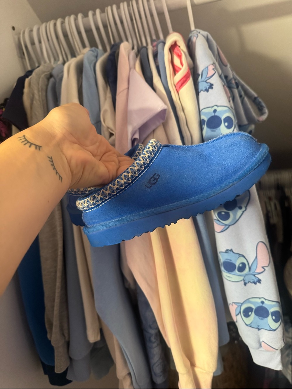 UGG Kids Electric Blue Slip-On Clog